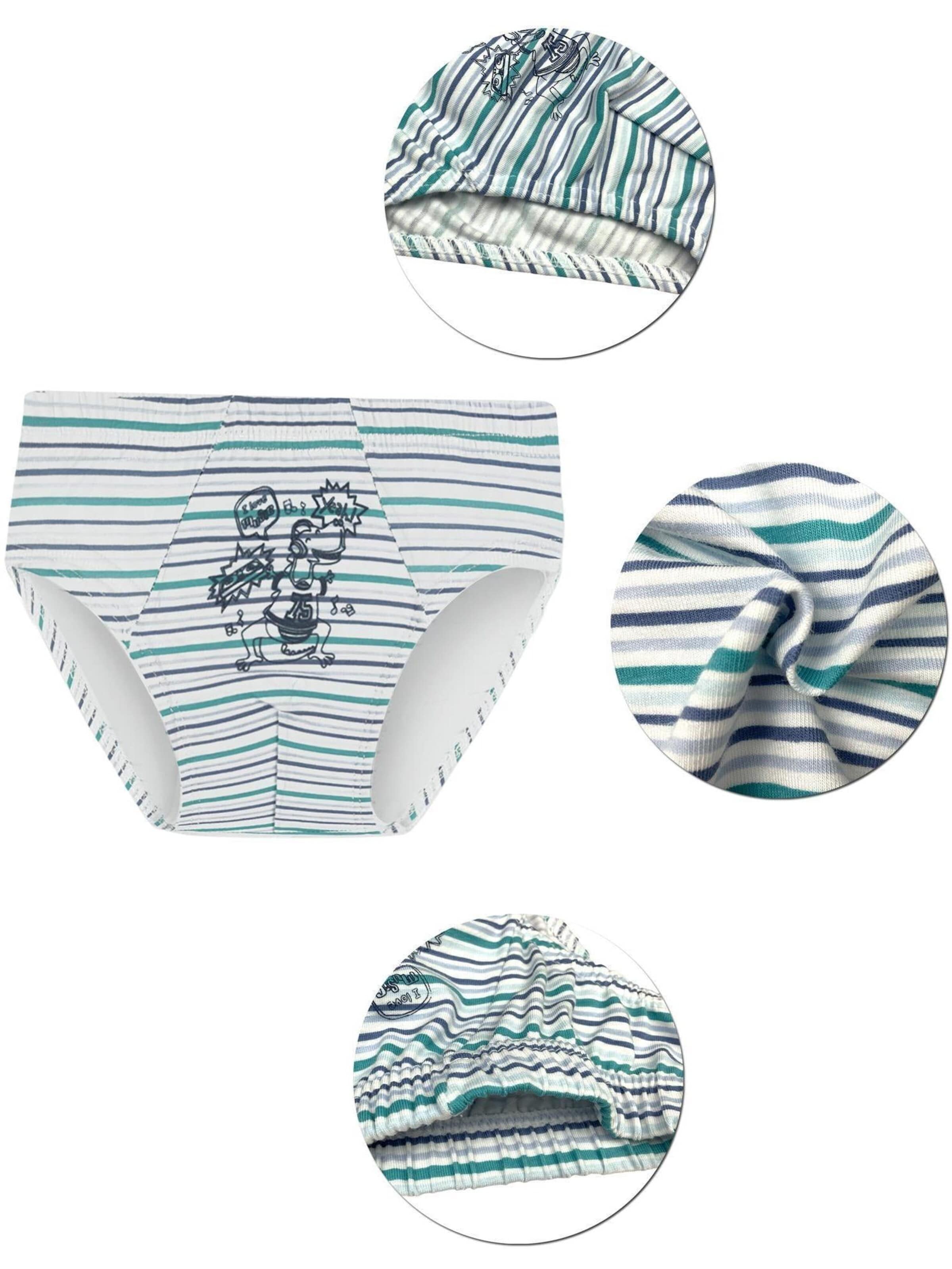 LOREZA Onderbroek 'Jungen Slips Dino' in Blauw