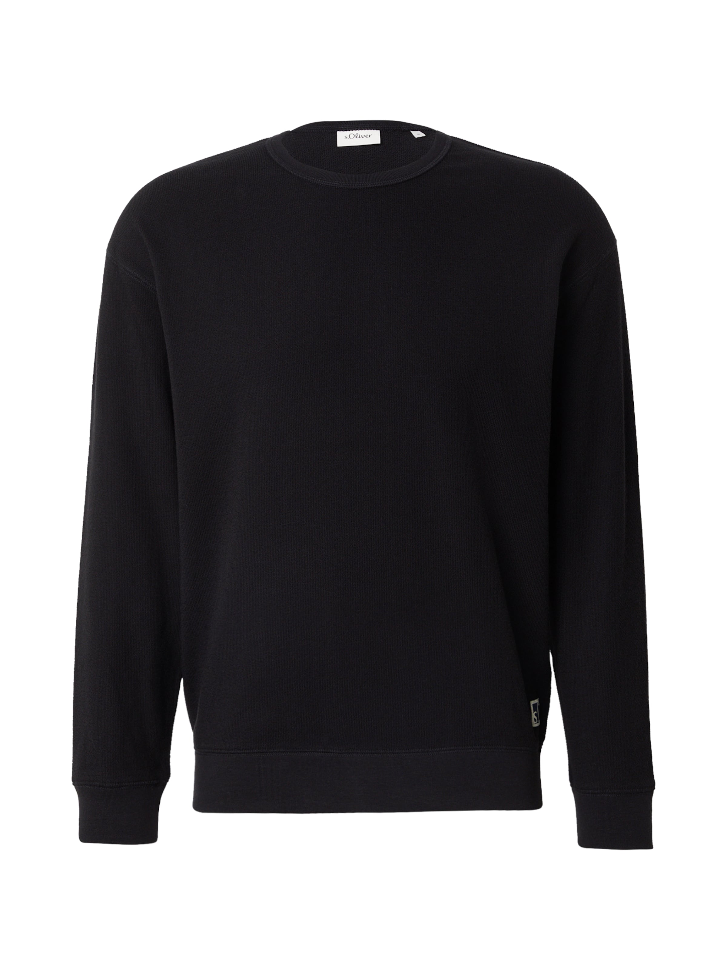 Felpa di s.Oliver in nero: frontale