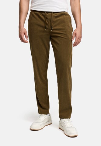 INDICODE JEANS Regular Chino ' Nemoto ' in Bruin: voorkant