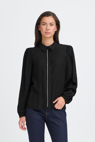 ICHI Bluse 'Ihrhines SH2' i sort: forside