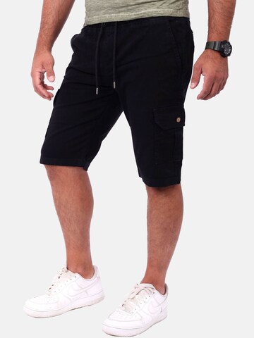 Reslad Regular Cargo Pants 'kurze Cargo-Shorts' in Black