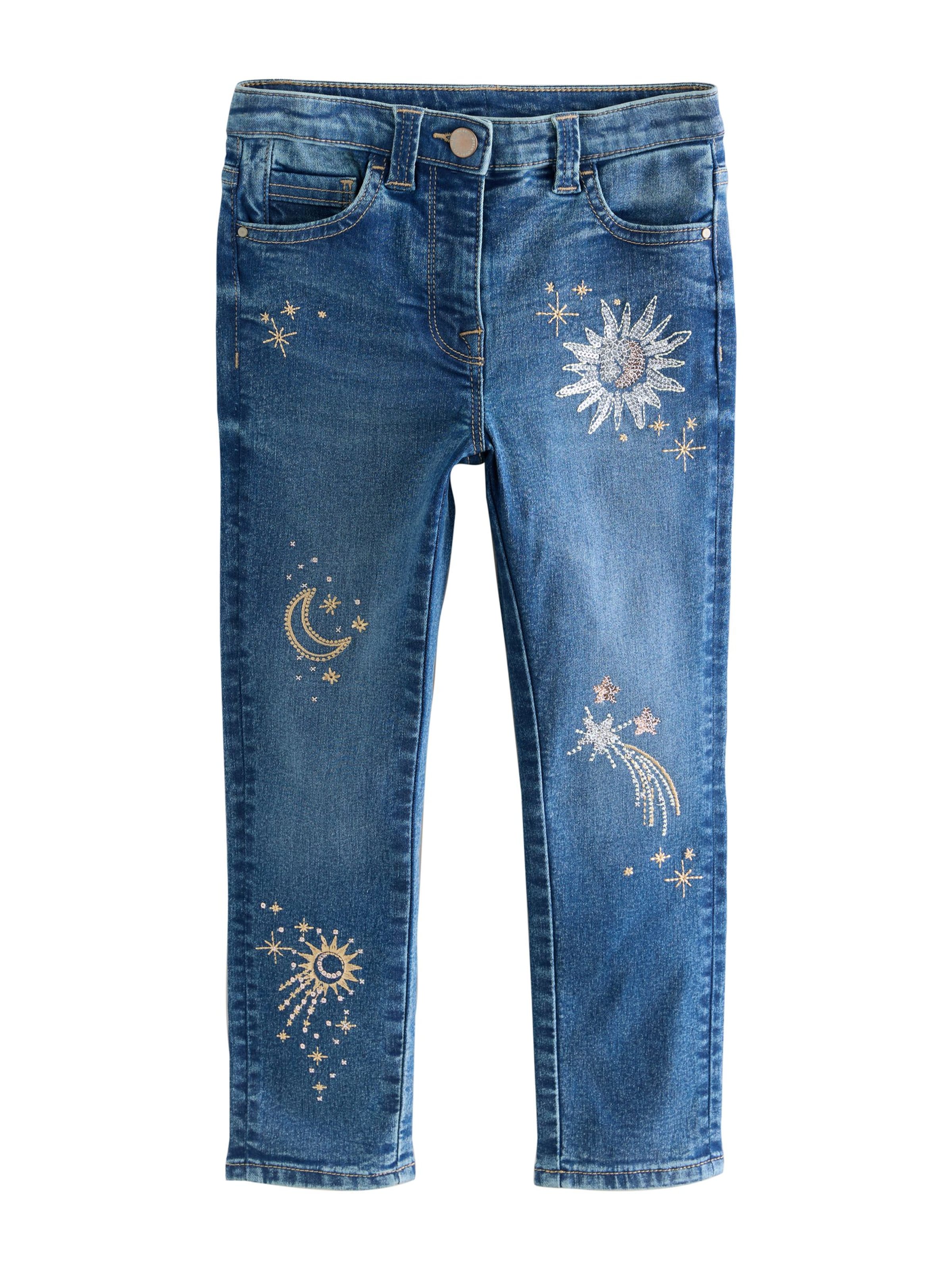 Next Skinny Kavbojke | modra barva: sprednja stran