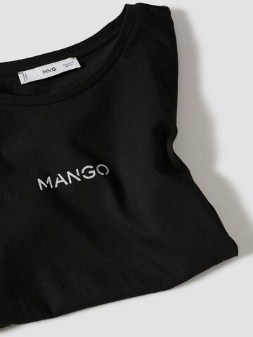 MANGO Koszulka w kolorze czarny