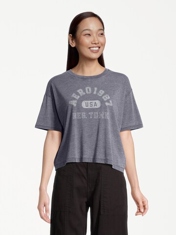 T-shirt AÉROPOSTALE en gris : devant