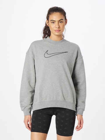 NIKE Sportief sweatshirt in Grijs: voorkant