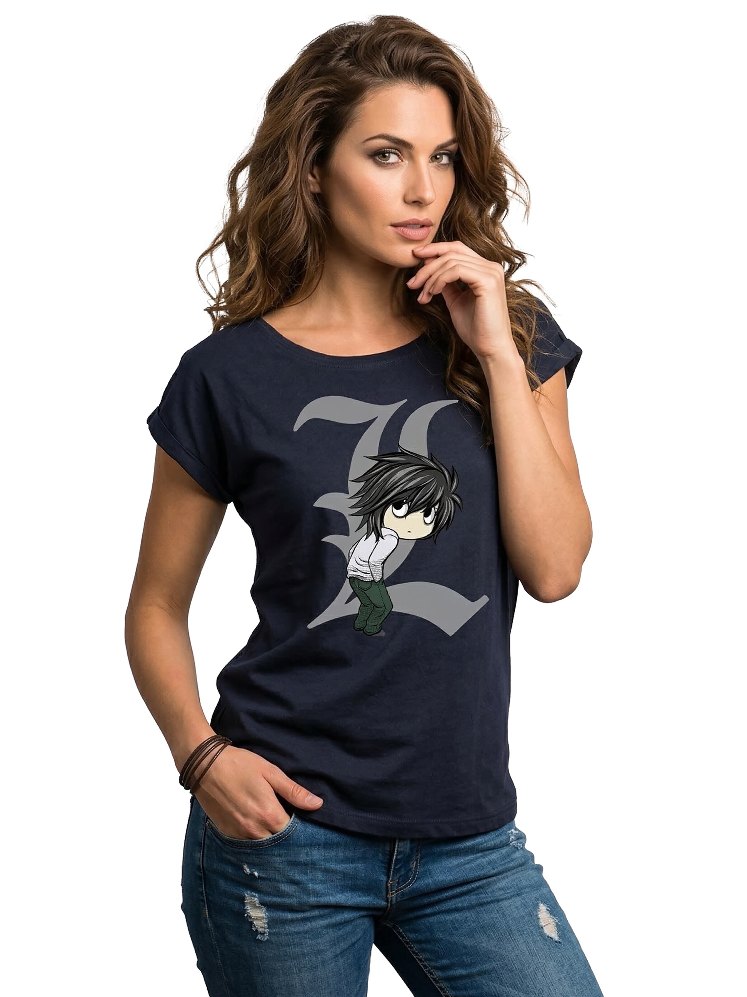 MAKAYA Shirt 'Figur' in Blue: front