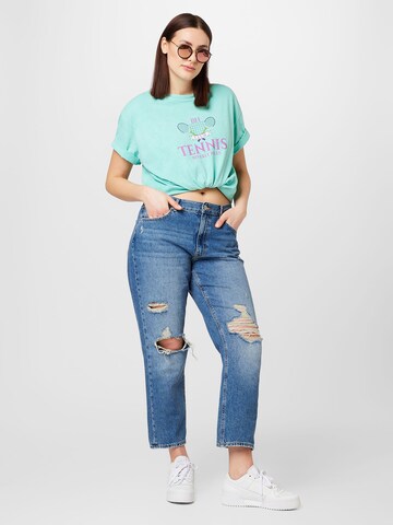 Nasty Gal Plus T-shirt i blå