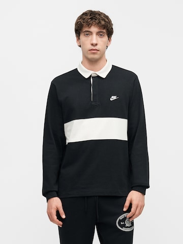 Nike Sportswear Paita 'CLUB' värissä musta: etupuoli