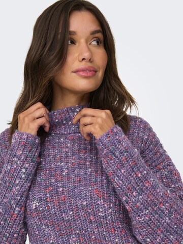 ONLY Pullover 'SPRINKLE LIFE' in Lila