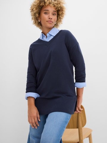 bonprix Pullover in Blau