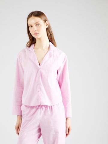 Hunkemöller Pajama Shirt in Pink: front