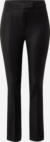 Oval Square Skinny Trousers with creases in Black: front