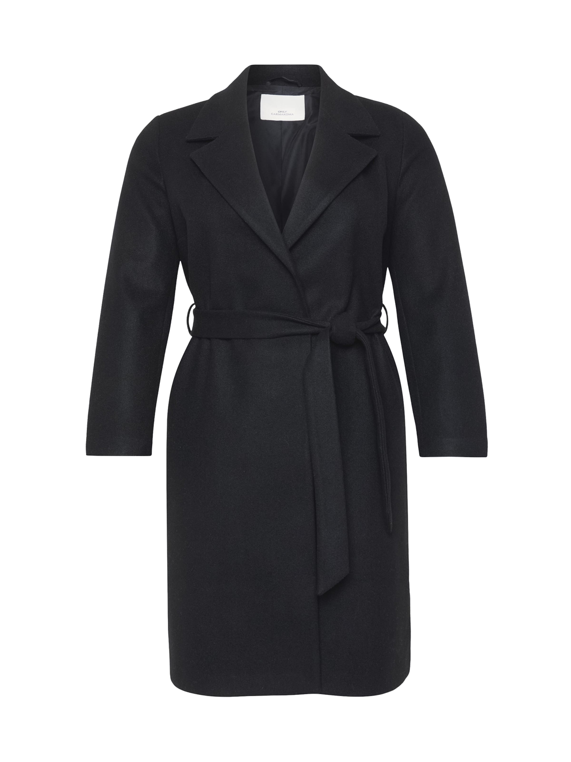 ONLY Carmakoma Přechodný kabát 'CARALVILDA' – černá: přední strana