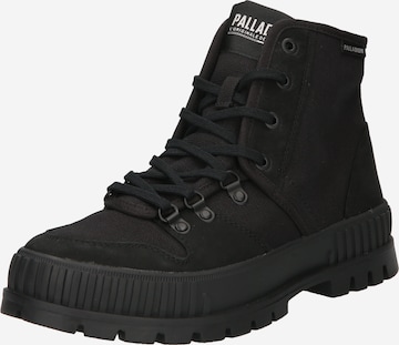 Palladium Boots med snörning 'HIKER' i svart: framsida