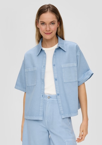 s.Oliver Blouse in Blauw: voorkant