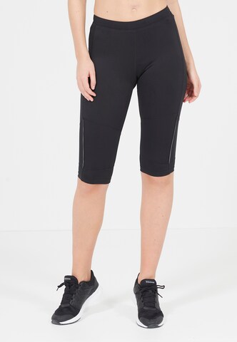 ENDURANCE Skinny Sportbroek 'Mahana' in Zwart: voorkant