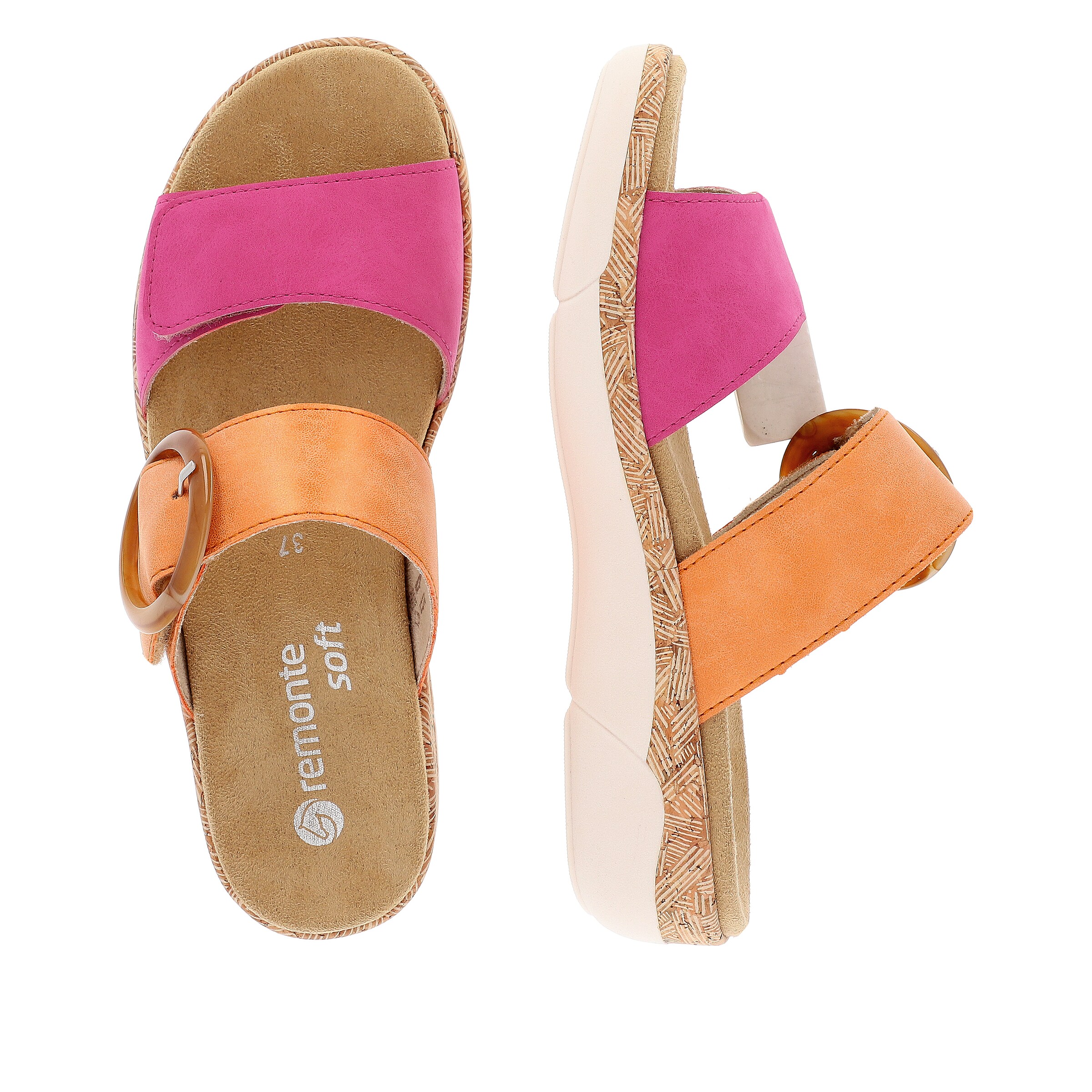 REMONTE Pantolette in Mischfarben