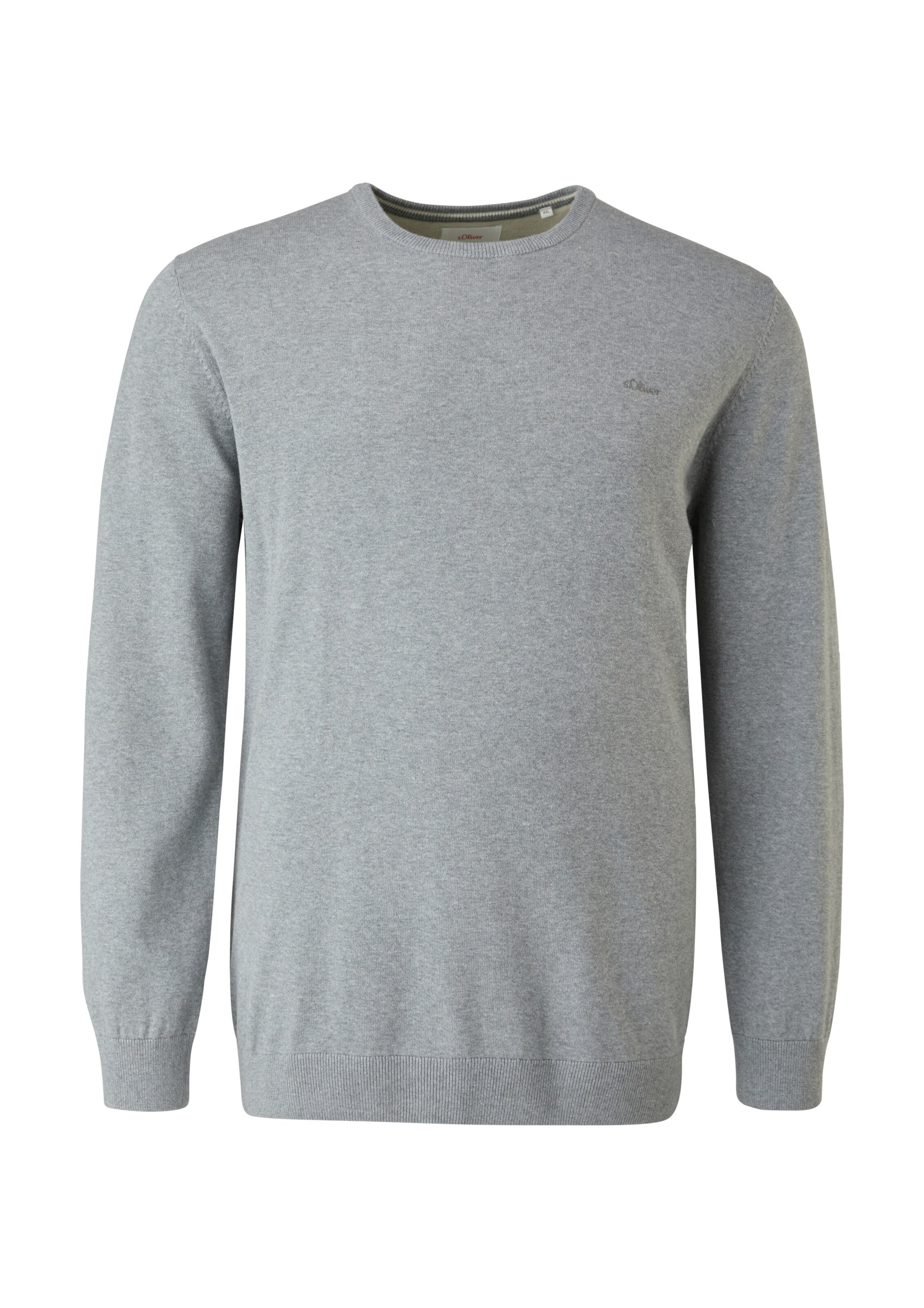 s.Oliver Men Big Sizes Pullover in Grau: Vorderseite