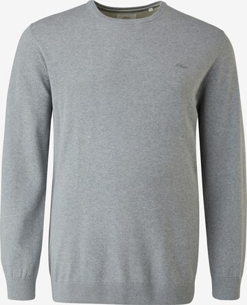 s.Oliver Men Big Sizes Pullover in Grau: Vorderseite