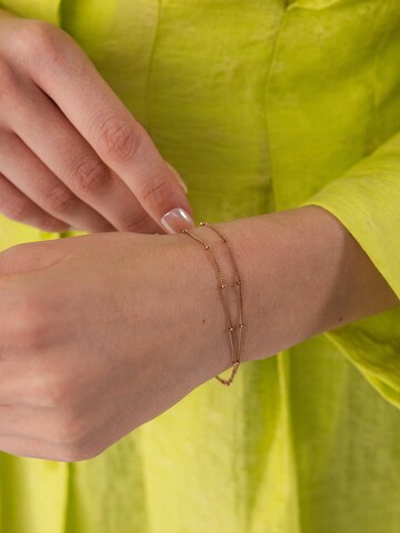 PURELEI - Pulseira 'Li'ili'i Double Layer' em ouro: frente