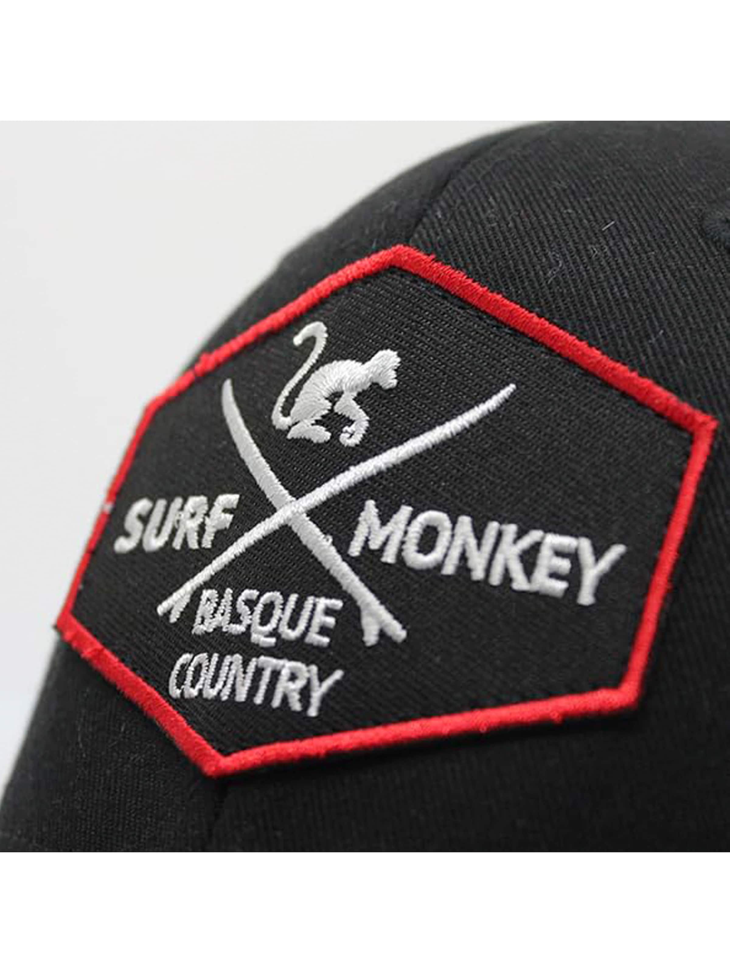 Surf Monkey Athletic Cap in Black