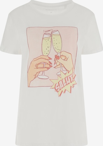 T-shirt 'CLINK EASY' GUESS en blanc : devant