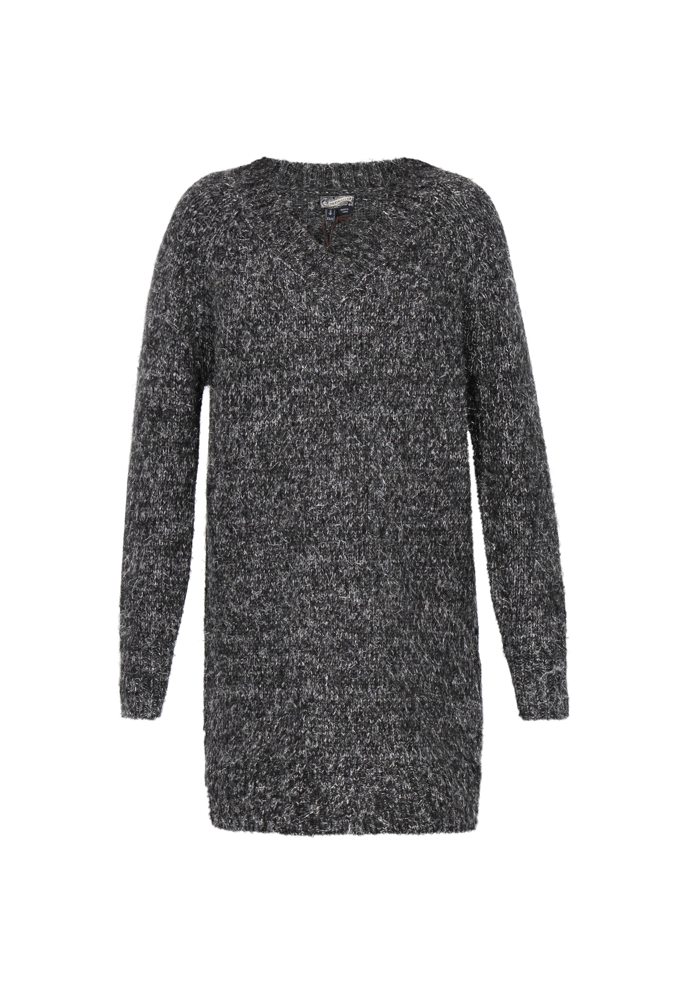 Robes en maille DreiMaster Vintage en gris : devant