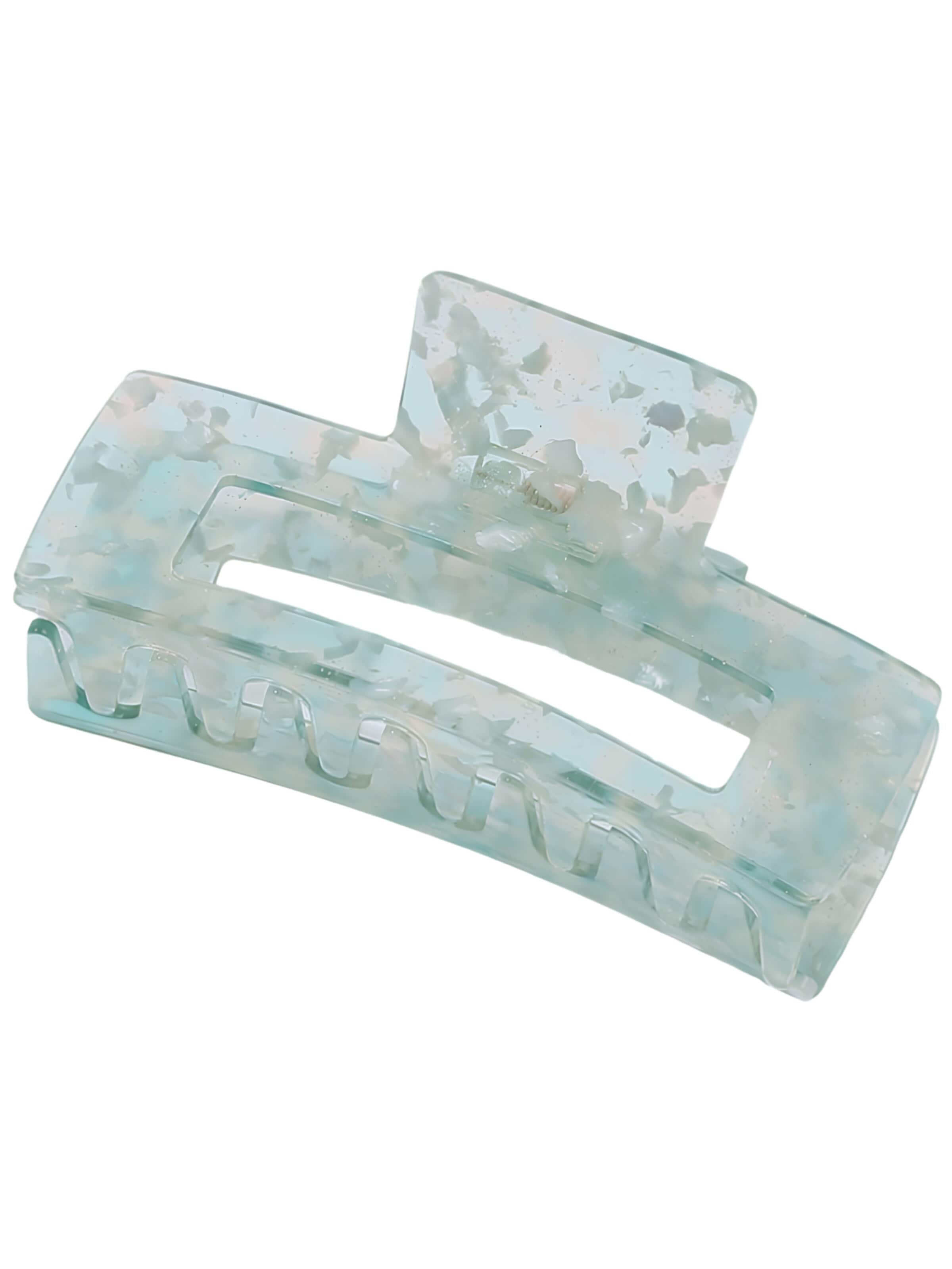 soho Hair accesoires Šperky do vlasů 'Clara Hair Claw - Teal' ve velikosti 11 cm x 8 cm x 2cm - nebeská modř, Produkt