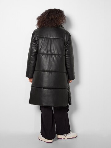 Bershka Winter coat in Black