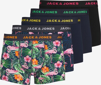 JACK & JONES Boksarice 'Pink Flamingo' | mornarska / rumena / zelena / roza barva, Prikaz izdelka