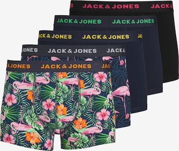 JACK & JONES Boksarice 'Pink Flamingo' | modra barva: sprednja stran