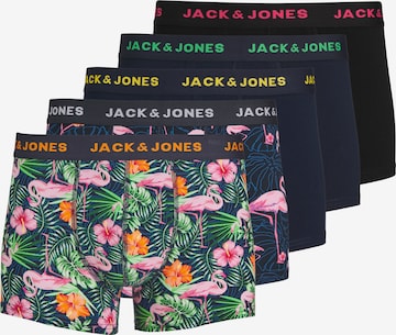 JACK & JONES - Calzoncillo boxer 'Pink Flamingo' en azul: frente