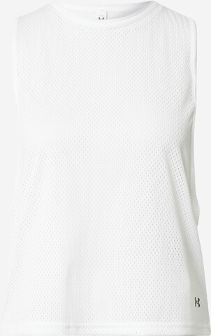 UNDER ARMOUR Sports Top in White: front