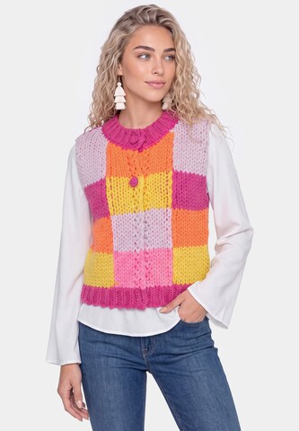 IZIA - Chaleco de punto en Mezcla de colores: frente