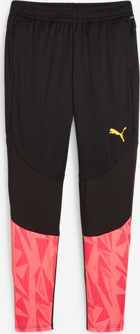 Skinny Pantalon de sport 'Individual Final' PUMA en noir : devant