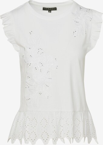 KOROSHI - Blusa en blanco: frente