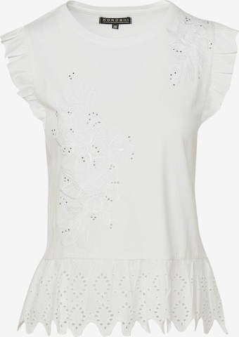 KOROSHI - Blusa em branco: frente