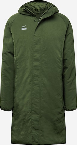 NIKE Athletic Jacket 'F.C. Sideline' in Green: front