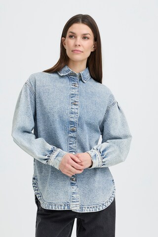 Pulz Blouse 'Atlee' in Blauw: voorkant