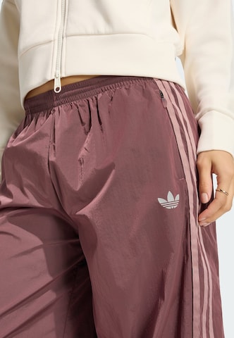Wide Leg Pantalon 'Teamgeist' ADIDAS ORIGINALS en rouge