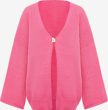 Sidona Knit Cardigan in Pink: front