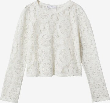 MANGO Sweater in White: front