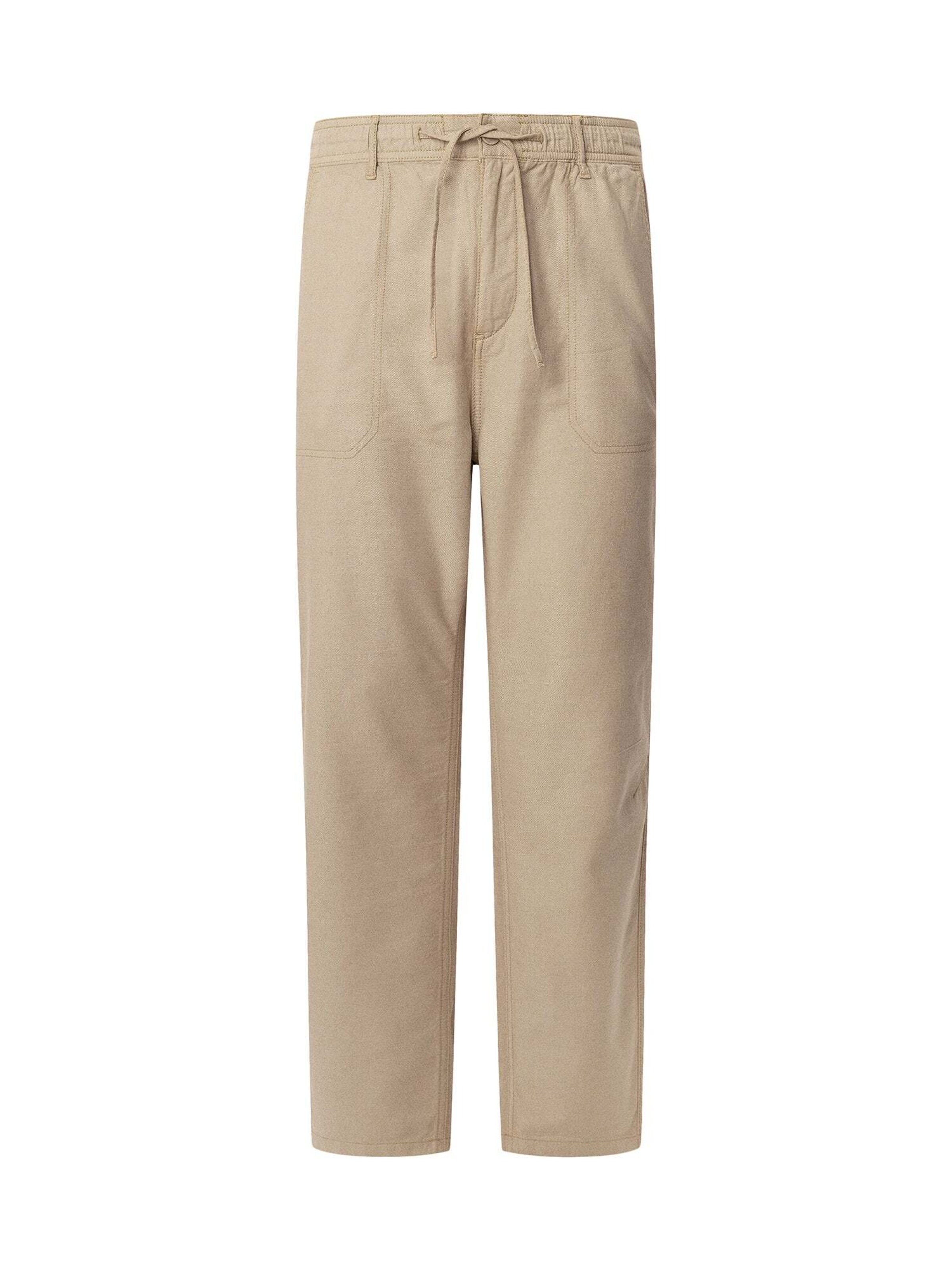 Pepe Jeans Regular Trousers in Beige: front