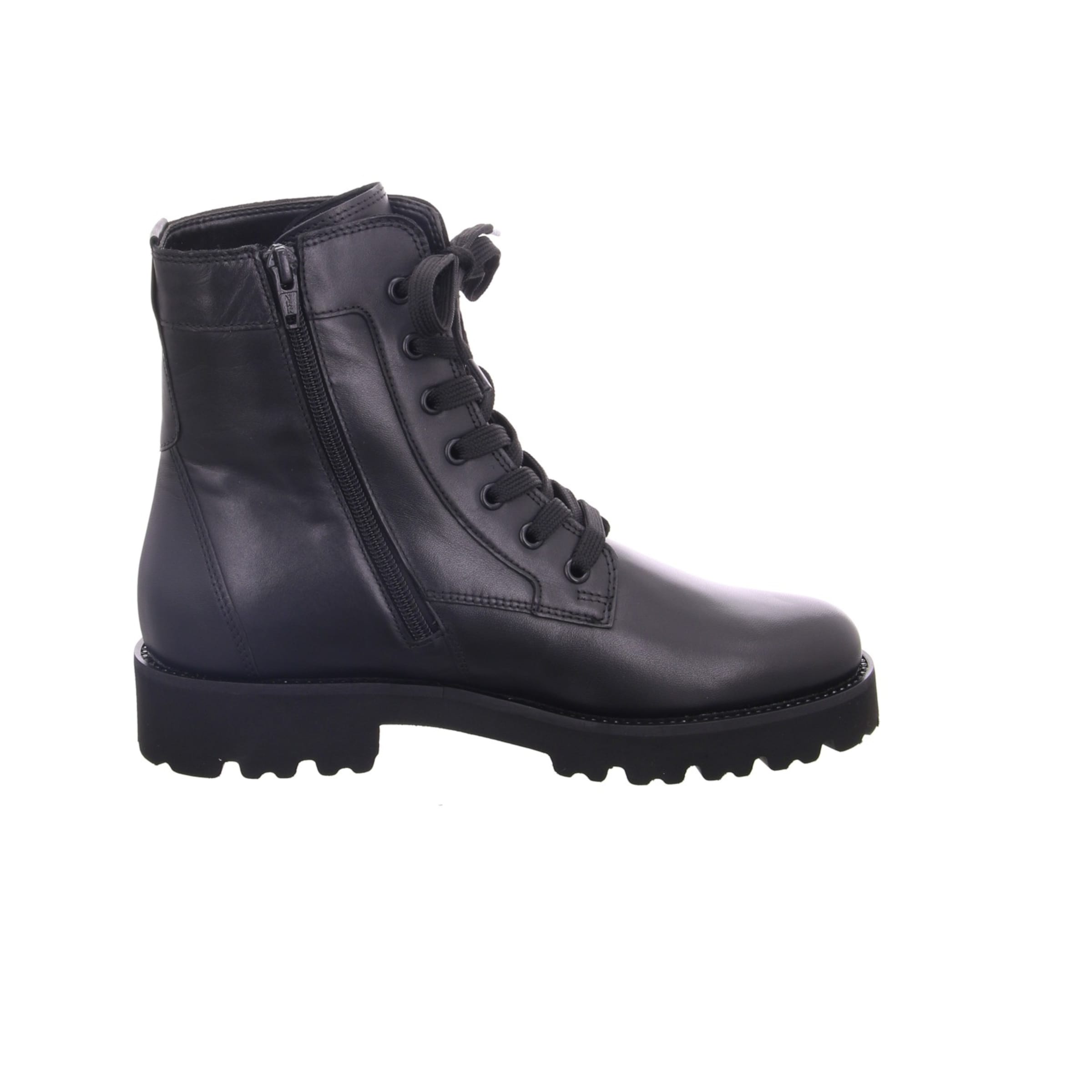 GABOR Lace-up bootie in Black