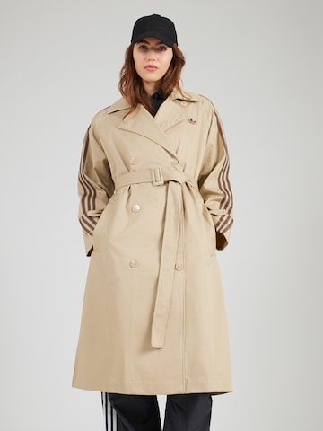 Manteau mi-saison ADIDAS ORIGINALS en beige : devant