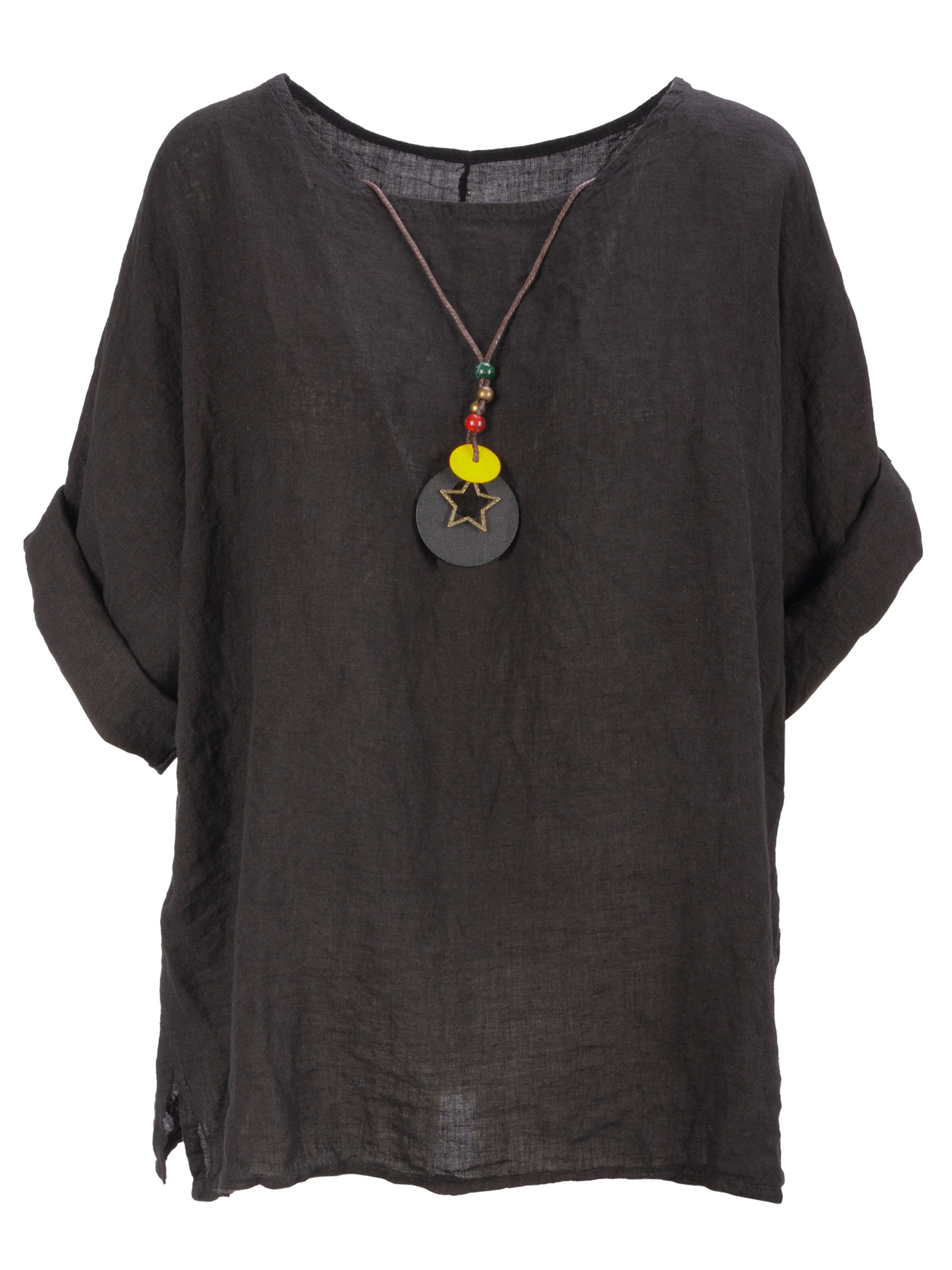 Seasons of April Bluse 'Lina' in Schwarz: Vorderseite