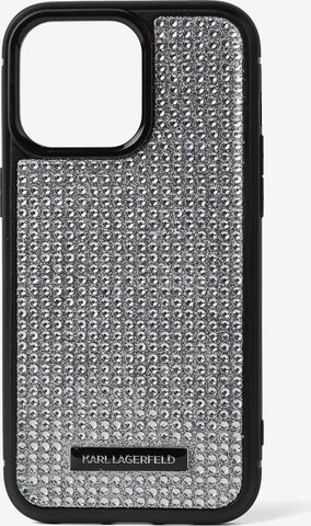 Karl Lagerfeld Smartphone-etui i sølv: forside
