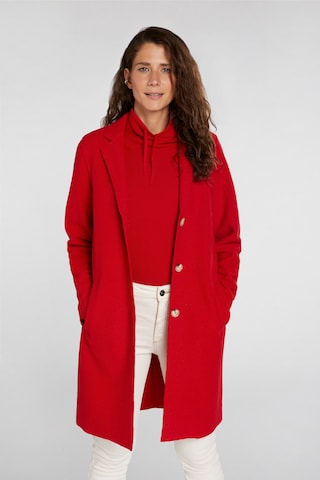 OUI Between-Seasons Coat in Red: front
