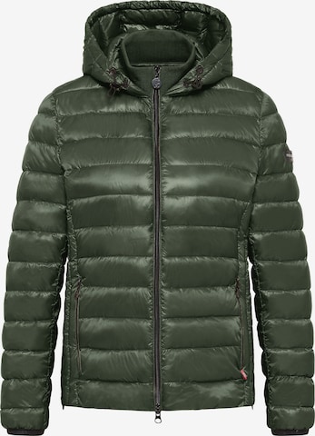 Frieda & Freddies Between-Season Jacket in Green: front