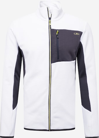 CMP Athletic Fleece Jacket in White: front